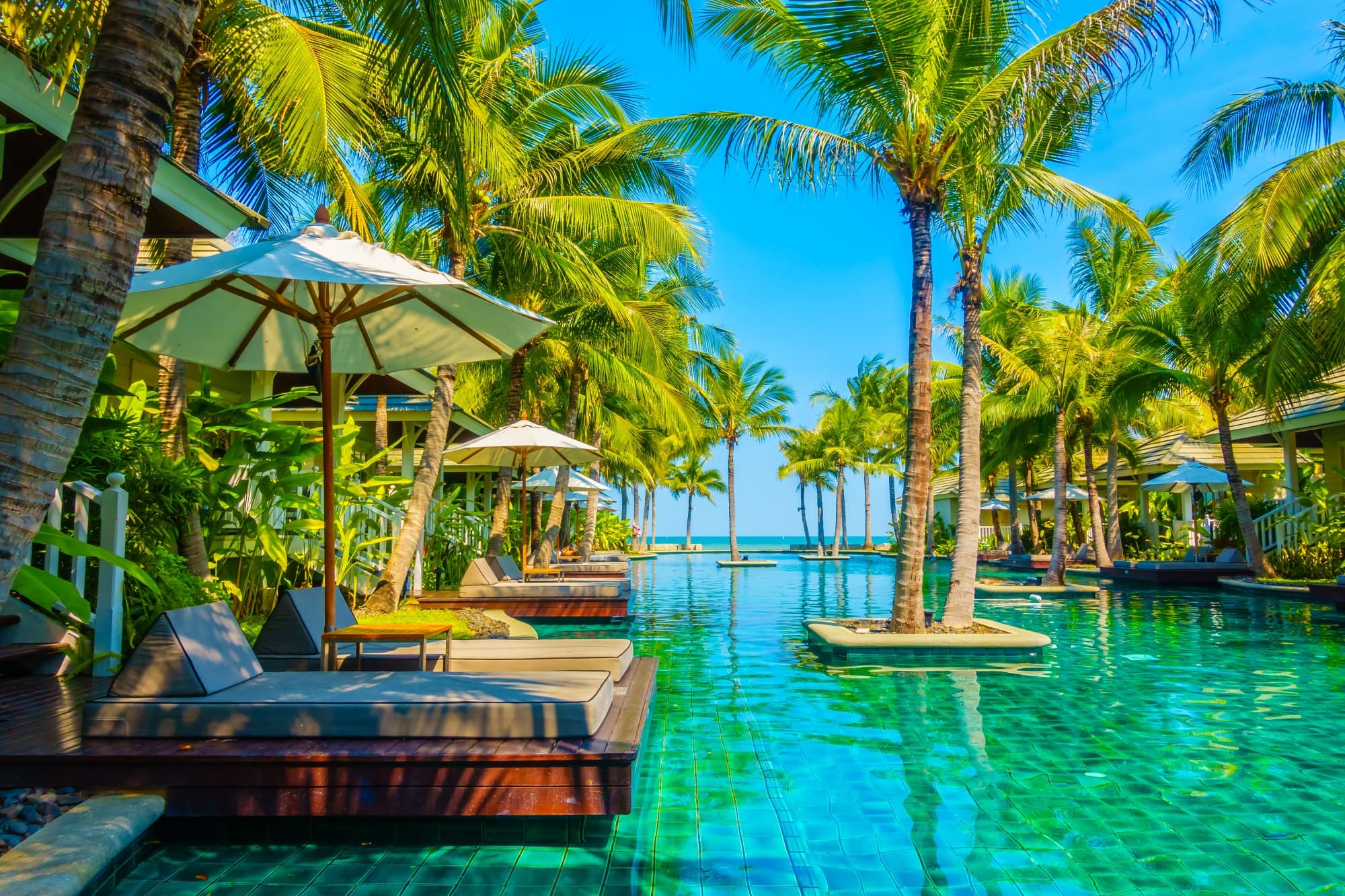 Tropical Palm Resort & Serene Swimming Pool - Leisure Holidays