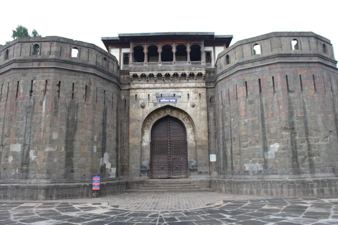 The fortified gate of Shaniwar Wada in Pune